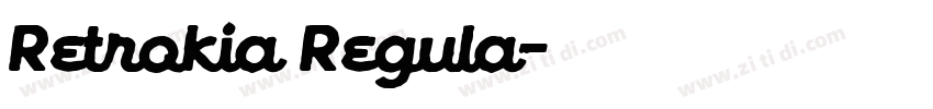 Retrokia Regula字体转换
